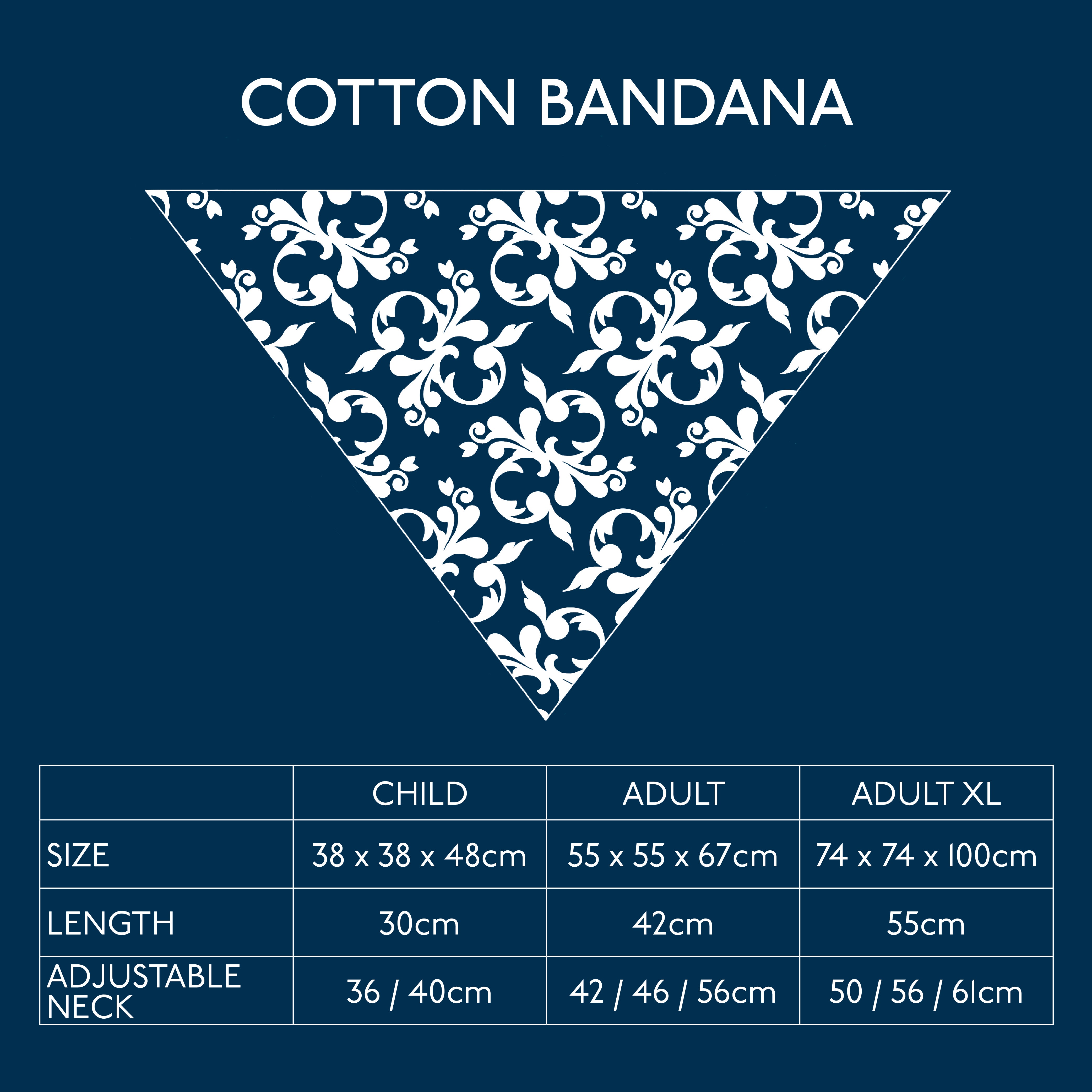 Cotton Bandana - Adult