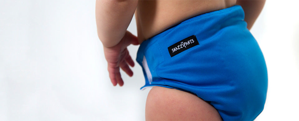 blue reusable nappies