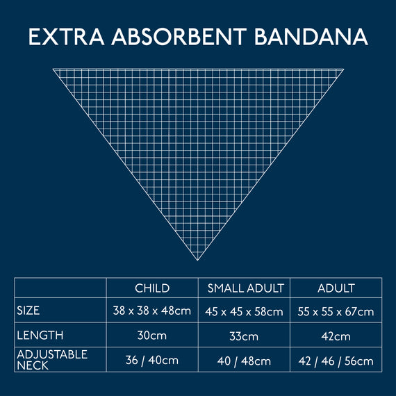 Extra Absorbent Bandana - Adult