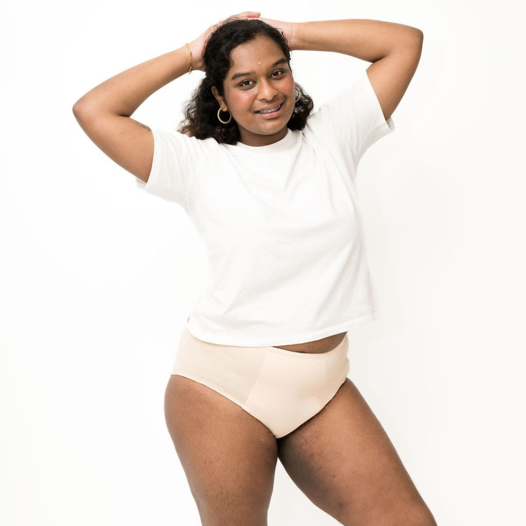Women's Period Underwear - Full Brief - Beige