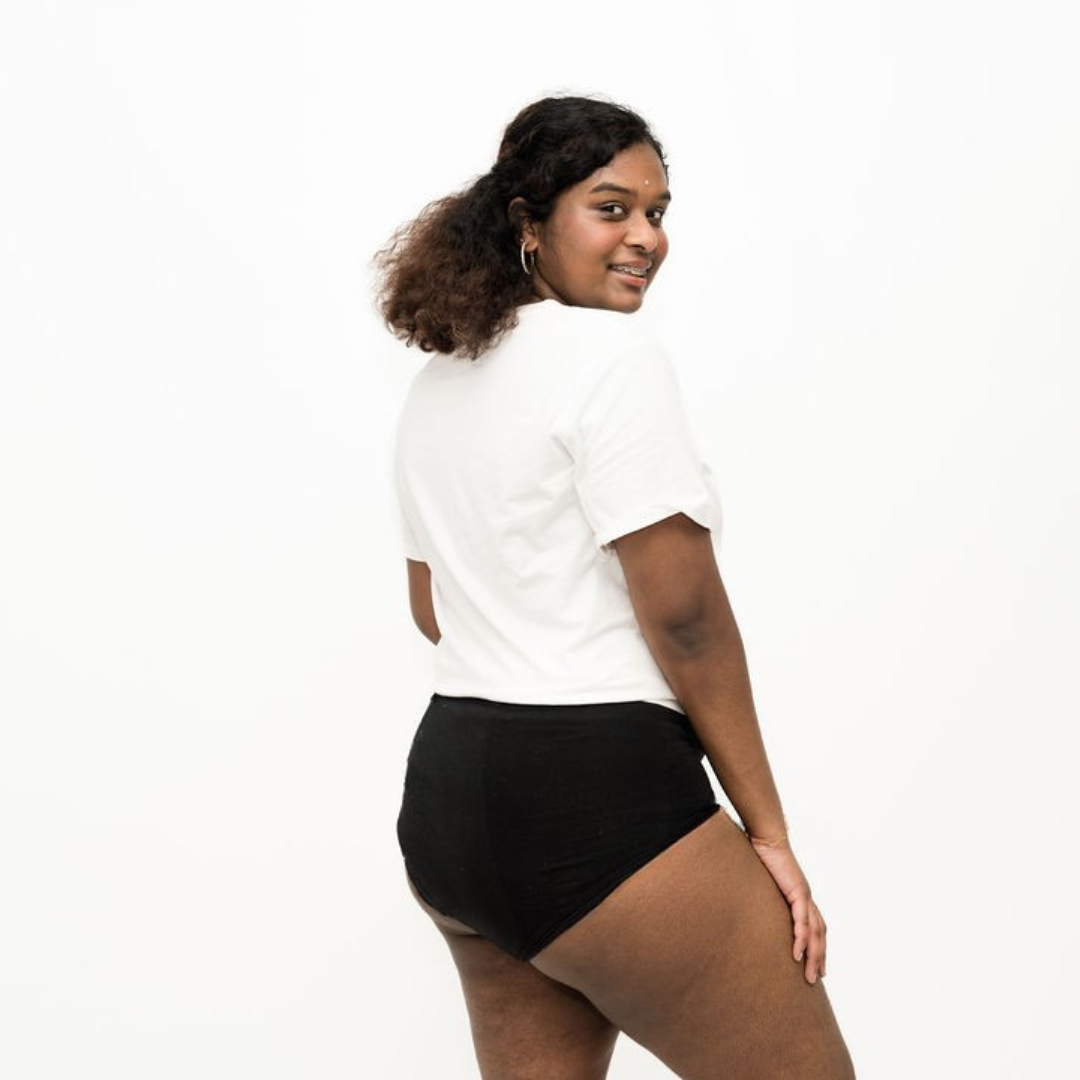 Period Underwear - Full Brief - Black
