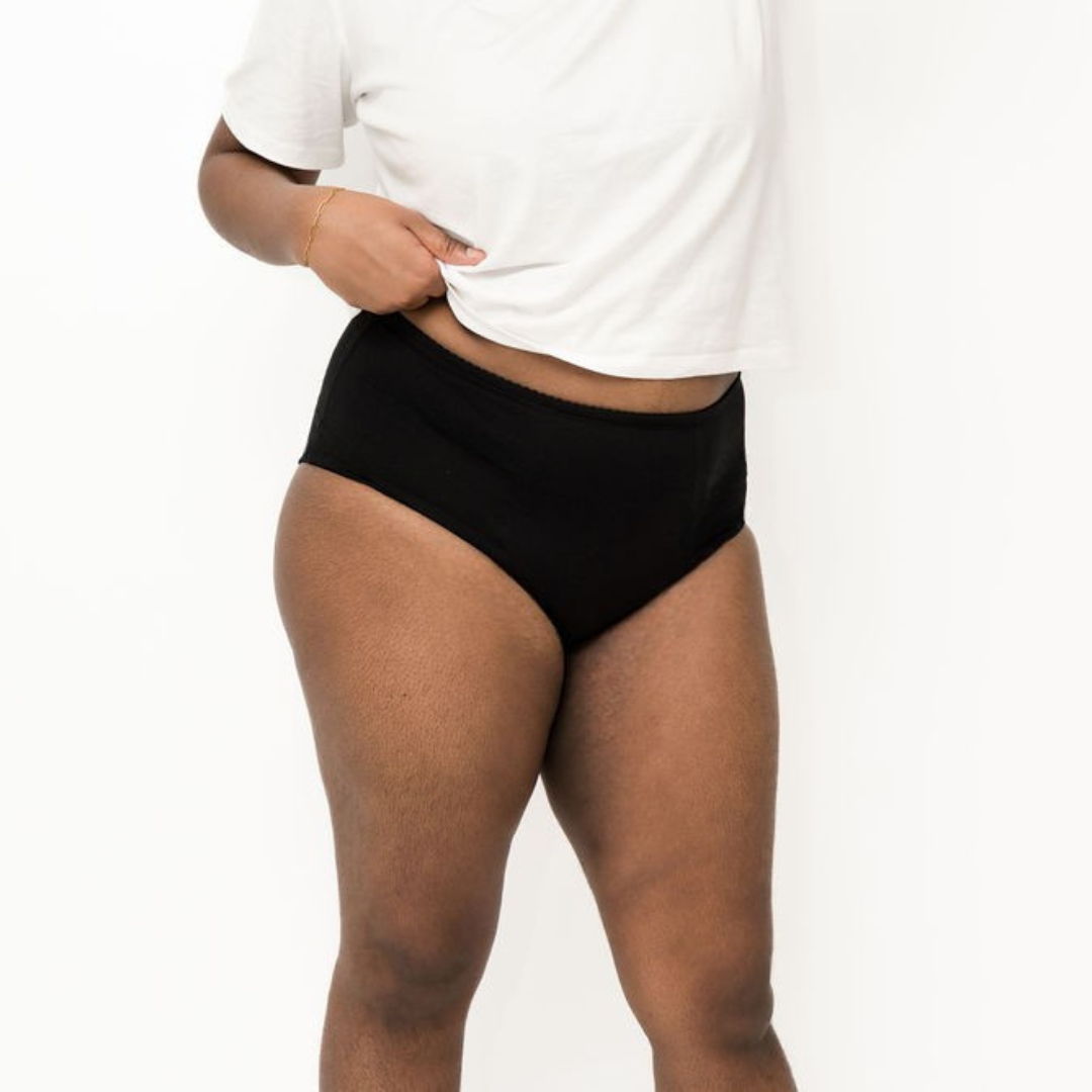 Period Underwear - Full Brief - Black