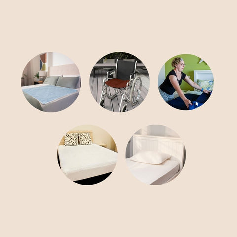 Home from Hospital Recovery Bundle | 5-Piece Waterproof Bedding & Seating Set