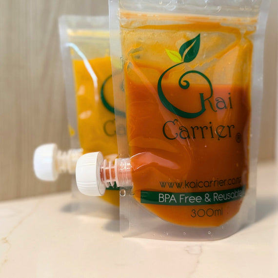 300ml Tube Feeding Pouches Kai Carrier x 3