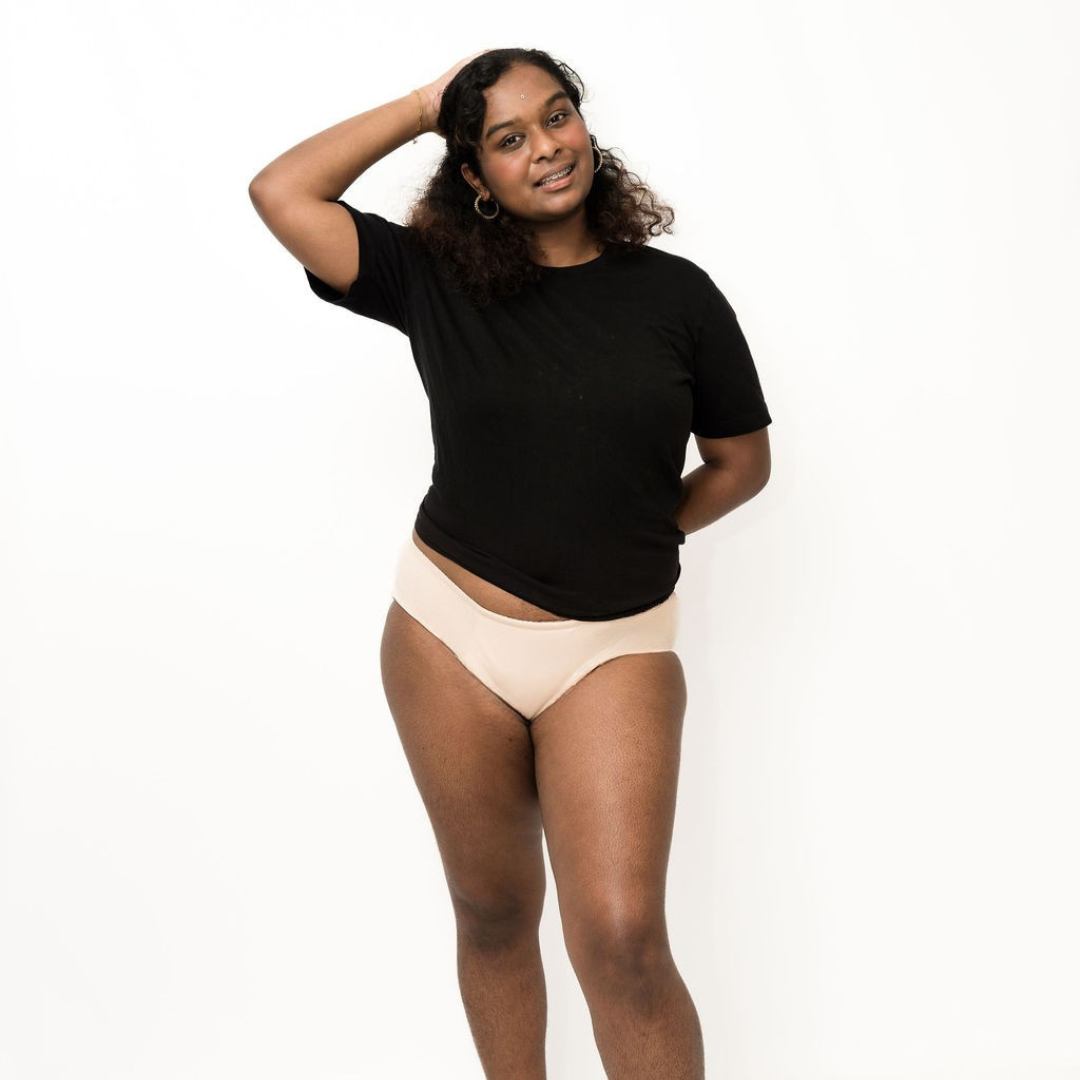 Women's Period Underwear - Midi Brief - Beige