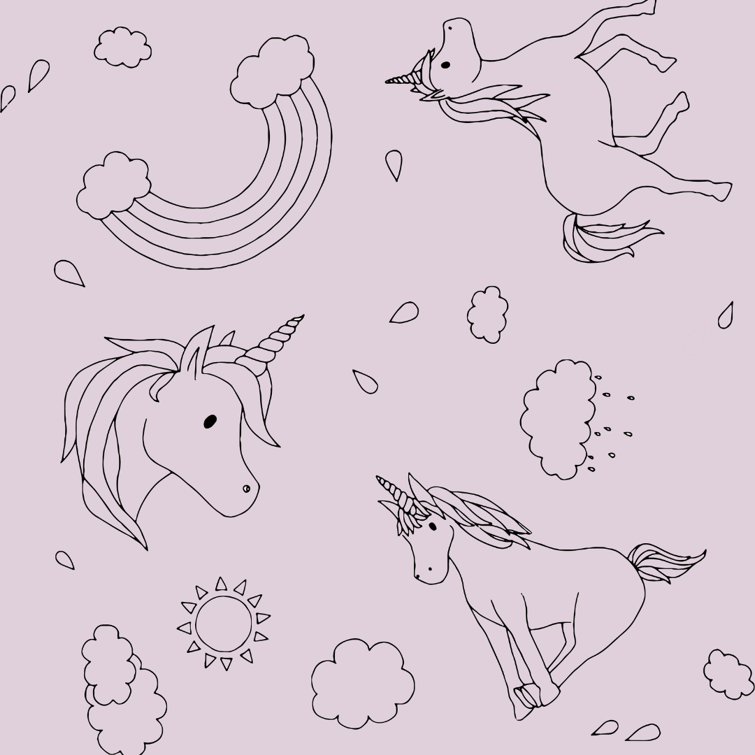 Dusty Rose Unicorn